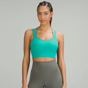 Lululemon Like a Cloud Longline Bra D/DD Cup Maldives Green Size 8